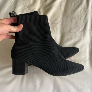 Black sock bootie